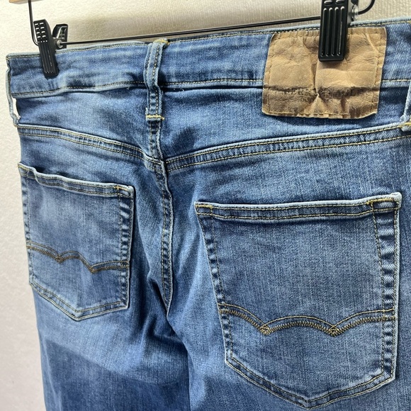 American Eagle Original Straight Extreme Flex Jeans Mens 26/30 Blue Denim 2296 - Picture 10 of 11